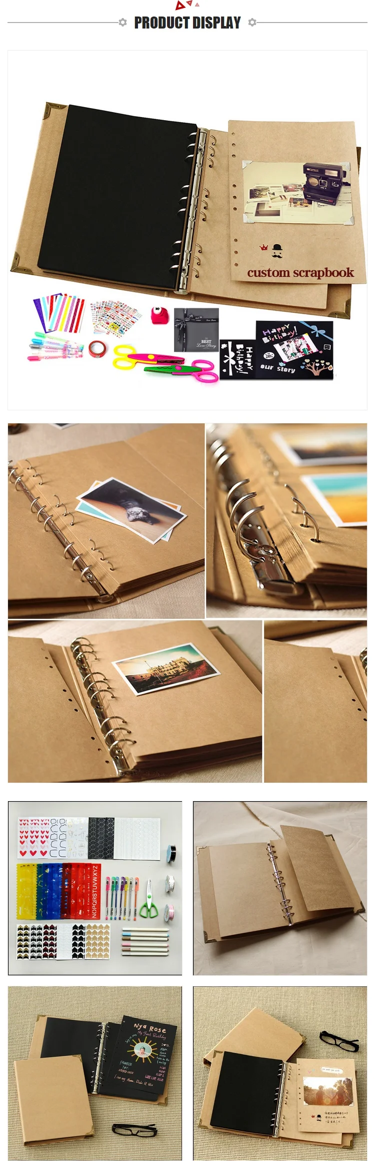 Oem Spiral Decorate Binder Album Diy Photo Die Cuts Cutting Dies Baby