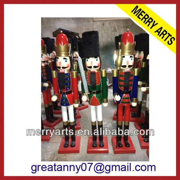 life size wooden soldiers