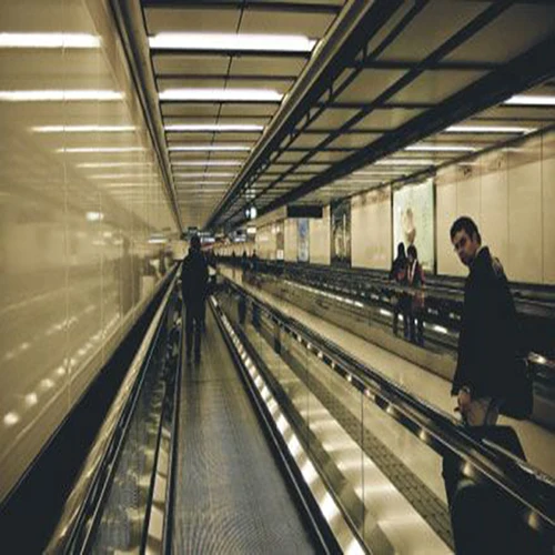 
super market airport moving walks 