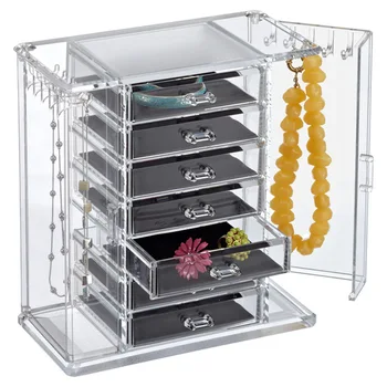 display jewelry acrylic drawers box larger