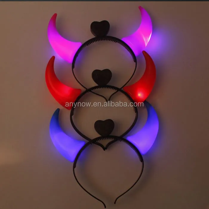Event & Party Supplies Plastic Bull Horn With Led Light Popular Use