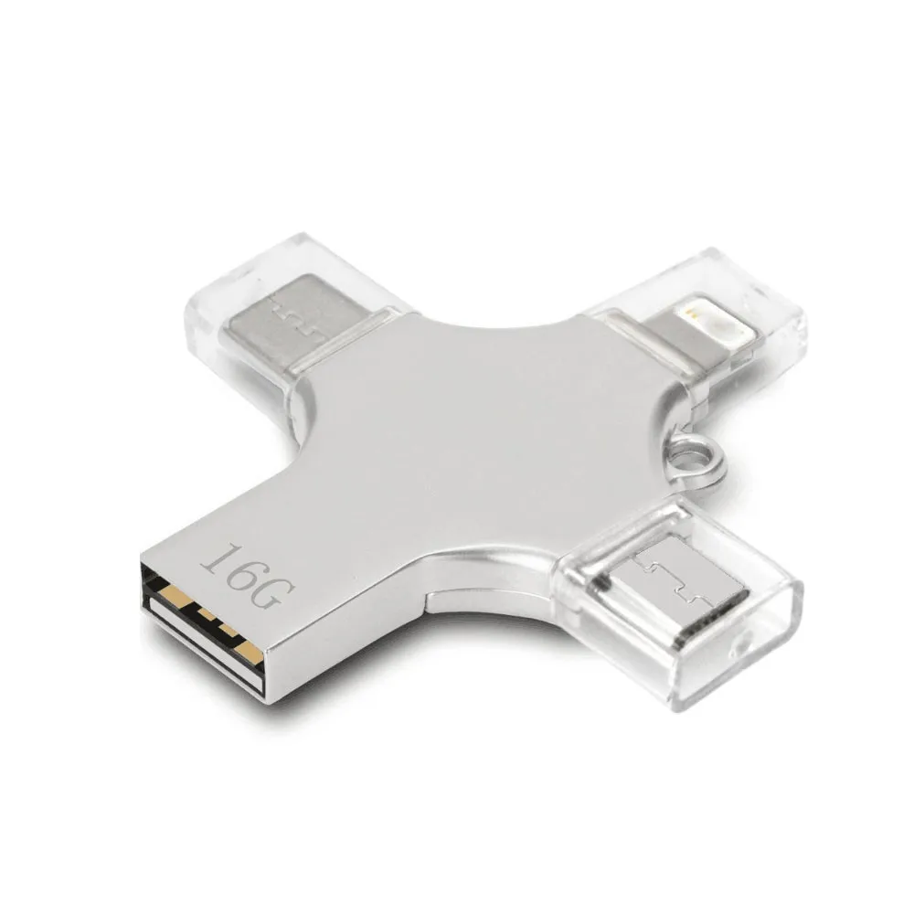 Otg Usb Flash Memory 4 In 1 Usb Flash Drive Micro Mobile Phone Pen Drive - ANKUX.COM
