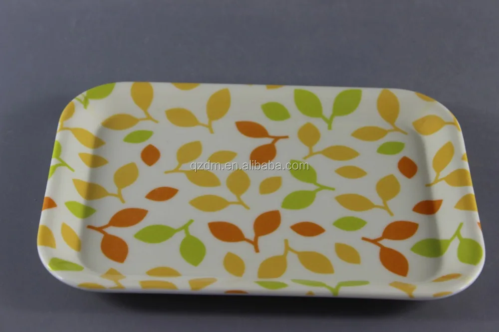 8.5 Inch Melamine Small Candy Tray,Square Dessert Tray