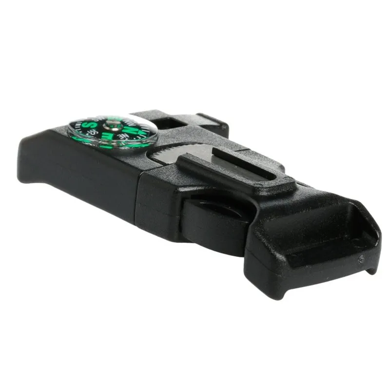 Outdoor Emergency Whistle Compass Flint Fire Starter Buckle Buy