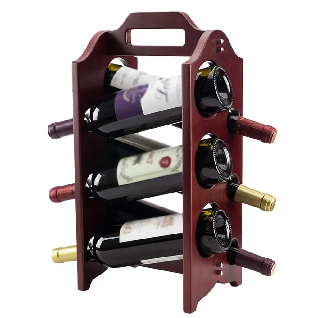 Buy TH Wine Rack European Solid Wood Wine Rack Creative Display Shelves