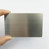 Cheap Price Anodized Aluminum VIP Membership Warranty Brushed Silver Metal Card