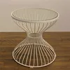 garden coffee wire base round glass small tea table