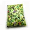 Bulk Assorted Green Color Shirt Buttons Clear Plastic Buttons for Clothes