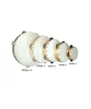 Wood Shell Sheep Skin Head Tambourine Hand Drum with Bells