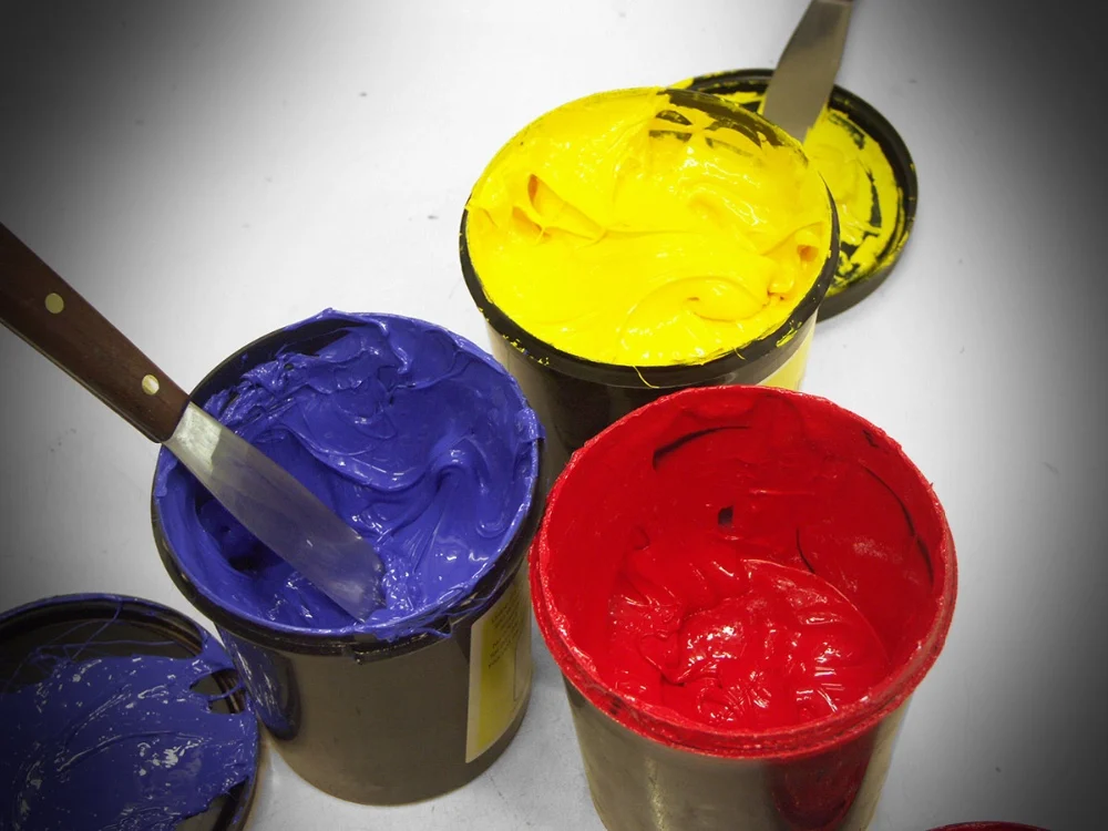 High Quality Flexibility Wooden Handle Stainless Steel Ink Spatula Ink