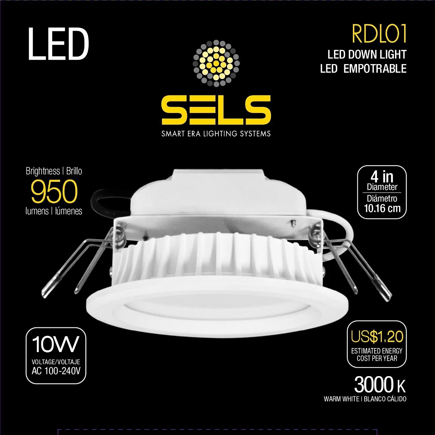 Ecosmart Led Recessed Find Deals On Get Quotations Sels Led Recessed Light Downlight 10 Watts 4 Inch 950 Lumens 75 Watt