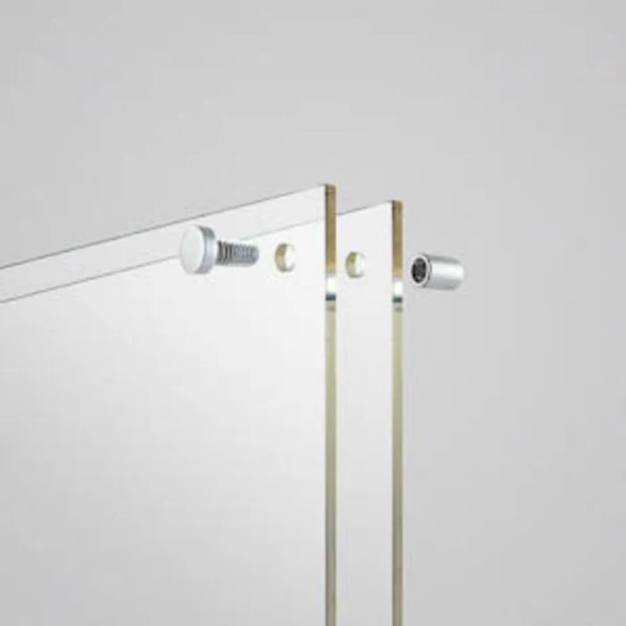 Clear Floating Plexiglass Screws Frame A4 Acrylic Sandwich Frame With