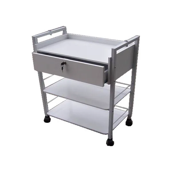 Beauty Furniture Rolling Lockable Facial Hand Trolley Massage Cart