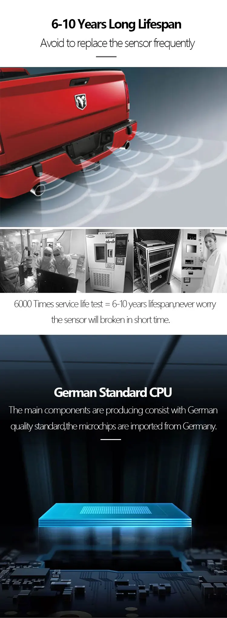 Hot Selling Pdc Auto Sensor Parking System Car Laser Stick On Parking