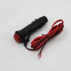 12V Plastic 3A fused Car Cigarette Lighter Plug with on off push switch