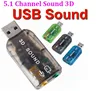 USB to 3D Audio USB External Sound Card Adapter 5.1 Channel Sound Professional Microphone 3.5mm Interface De Audio