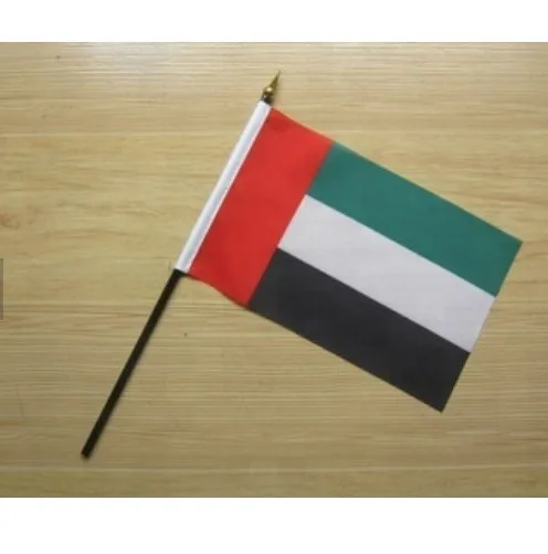 自定义标志阿联酋国家手挥舞旗帜 