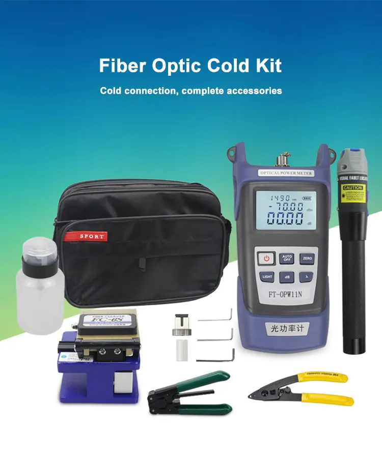 Fiber Optic Cable Tool Kit Optical Power Meter Fiber Optic Equipment