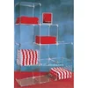 Modern Clear Acrylic Open Display Cubes Showcase