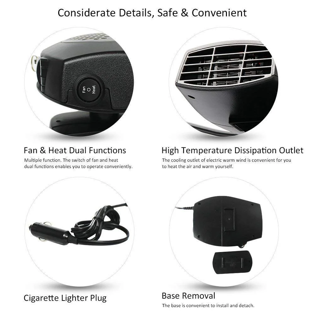 Portable Car Heater Fan 12v Heater Fan Buy Portable Car Heater Fan