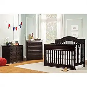 Da Vinci Brook 4-in-1 Convertible Crib 3 Piece Set in Dark Java