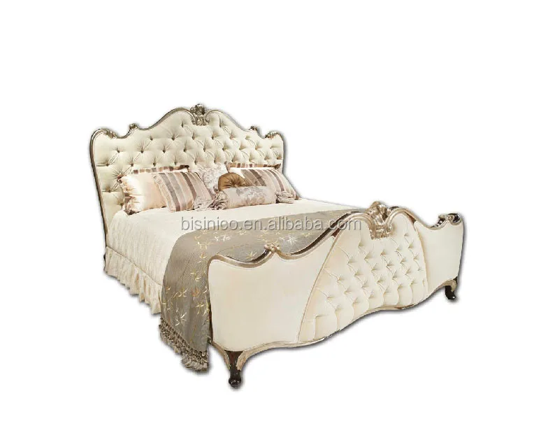 Bisini Luxury Palace King Size Bed,Royal Golden King Size Bedroom