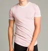New Arrival 2020 White Around Neck Pink Body Men's Fashion Muscle Training Tops Fitness Soft T Shirt Gym Leisure Casual Clothing