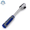 Durable Anti-slip Rubber Bent Handle Ratchet Spanner Wrench with Steering Switch