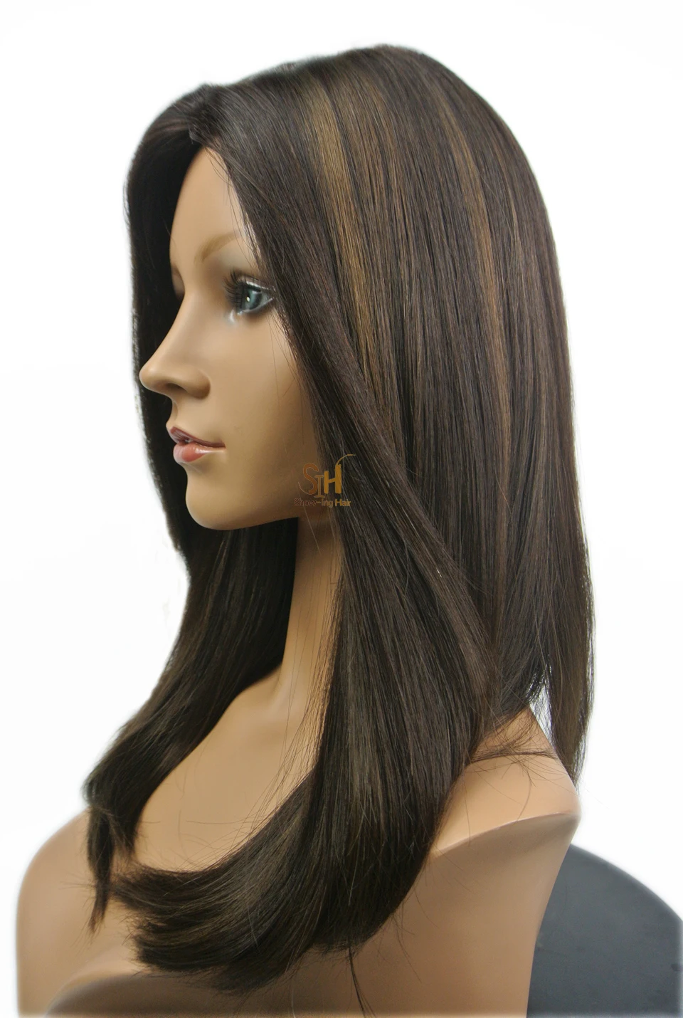 Straight Long Light Ash Brown Human Hair Jewish Wigs Buy Jewish Wig