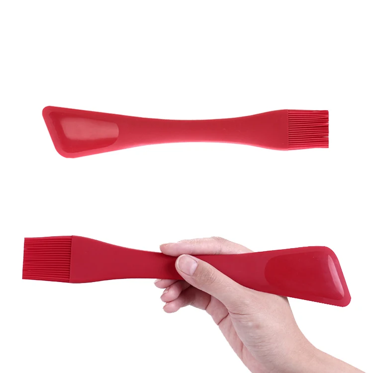 Eco-friendly Kitchen Silicone Cream Cake Pastry Spatula Batter Scraper Brush Butter Mixer