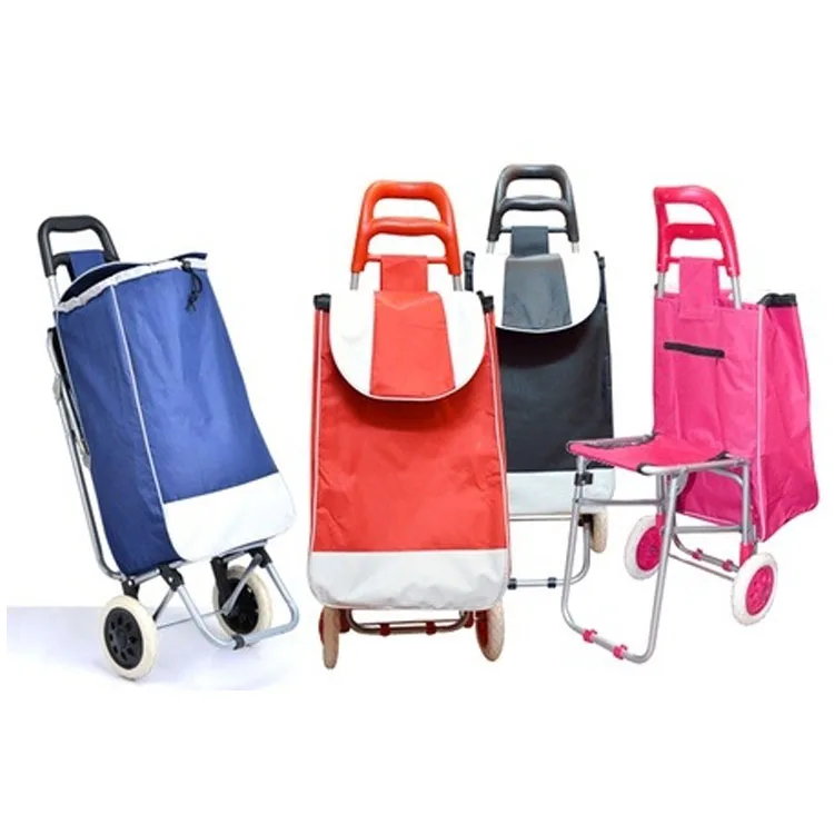Carrito de la compra plegable con ruedas 2 bolsa de alta capacidad carrito de la compra reutilizable 1 carrito de la compra para el supermercado del hogar