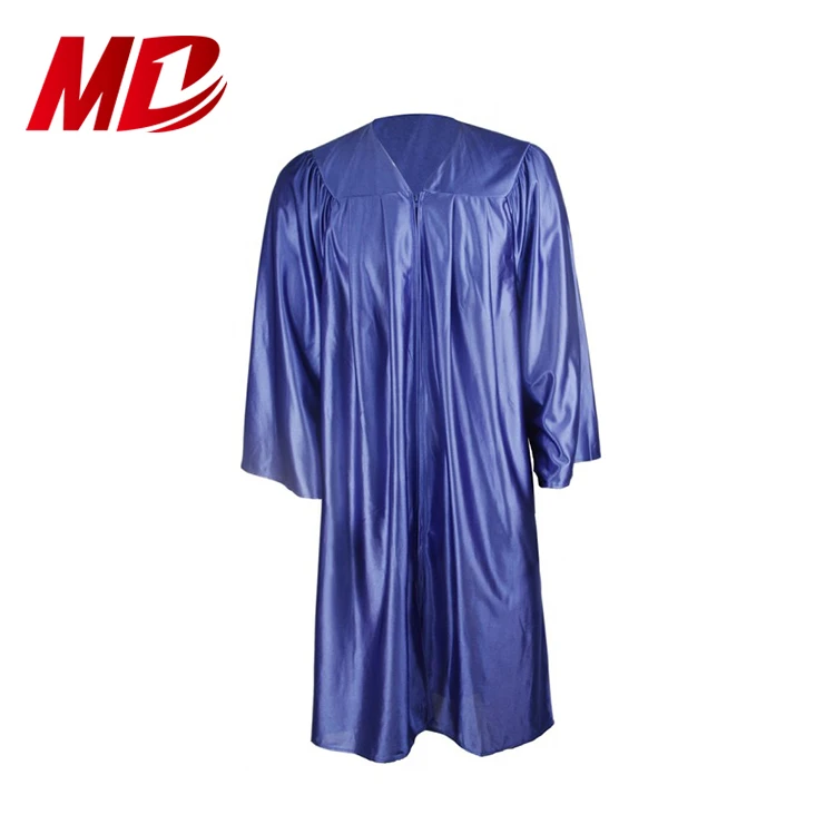 University Unisex Shiny Polyester Disposable Cheap Graduation Robes