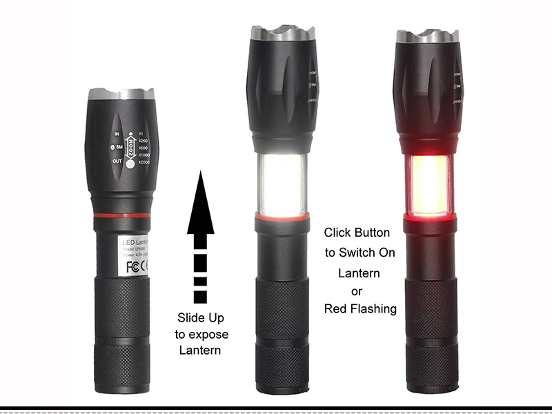 2 In 1 With Base Led Tactical Flashlight Lantern Buy