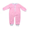 new push white and pink baby girl romper wholesale organic cotton baby girl cute fancy romper