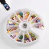 New Arrival 1 Wheel Laser Nail Art Glitter Sequins Flower Shape Holo Paillette Tips Decoration Sticker for DIY Nail Art
