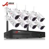 ANRAN 1.0 megapixels outdoor wifi smart net camera KIT 8ch 720p indoor outdoor wireless ip security monitoring camera system