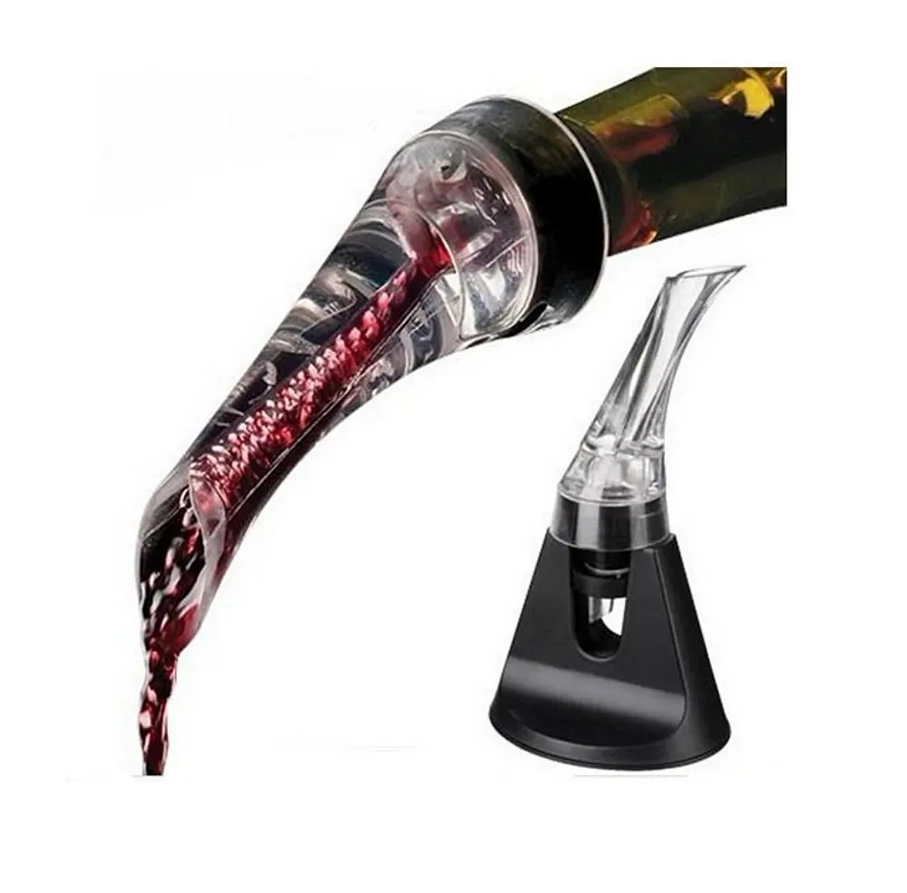 Tila Wine Aerator Pourer with Stand-Premium Travel Size Wine Aerator Decanter Spout and Drip-Free Pourer