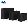 High Quality Durable Custom Glossy Black Gift Kraft Shopping Gift Boutique Paper Bag with Handles