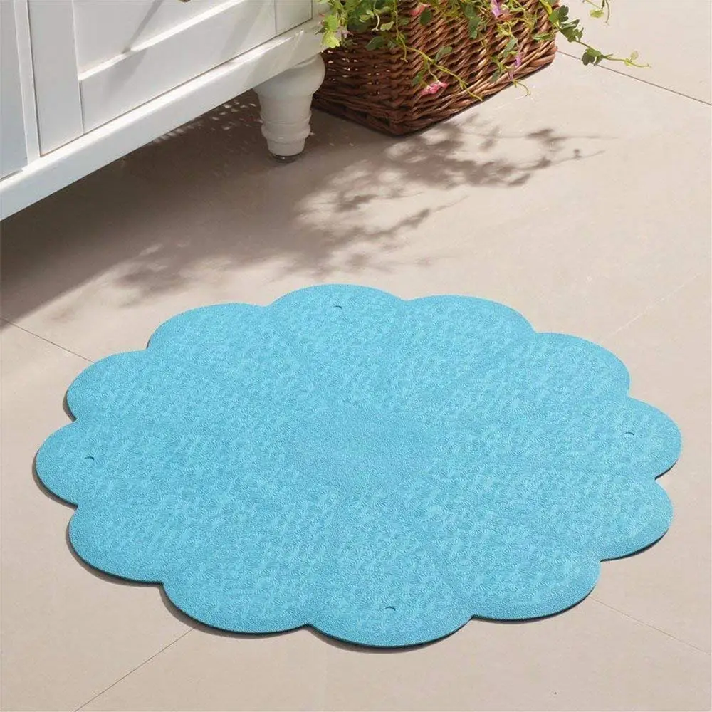 round shower mat