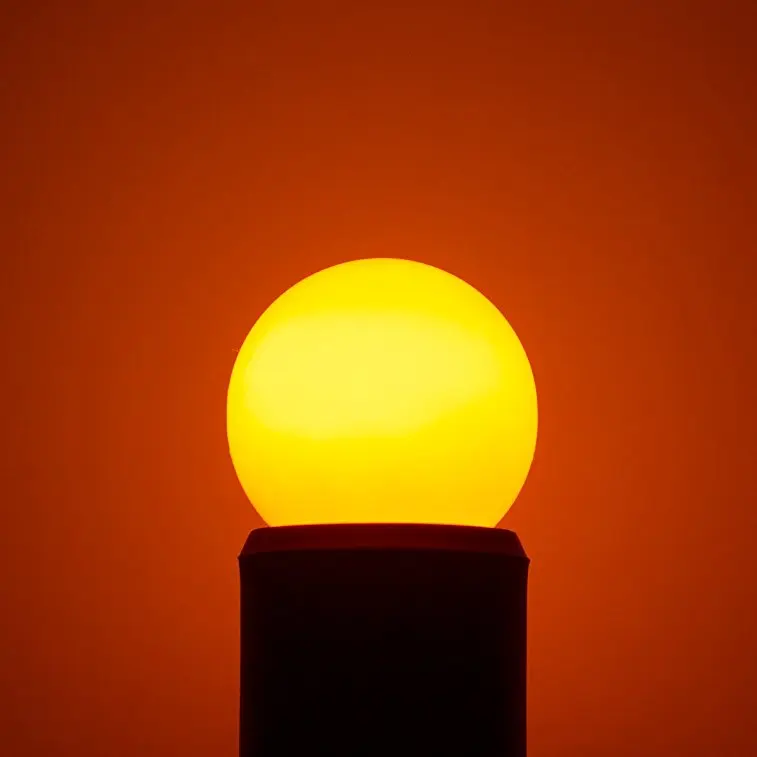 led 地球橙色灯泡 1.5 w e27 微小 g14 灯泡圣诞树装饰与不透明的住房