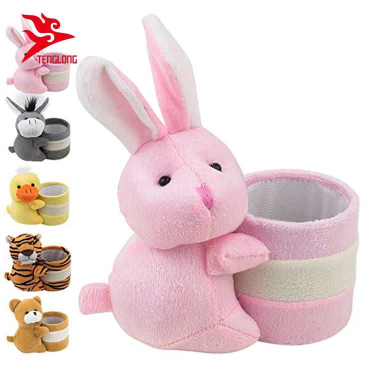 Cartoon Animal Shaped Stuffed Plush Handmade Pencil Holder For Kids