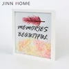Wood Frame, Black 3D Shadow Deep Box Wood Photo Frame flower storage box