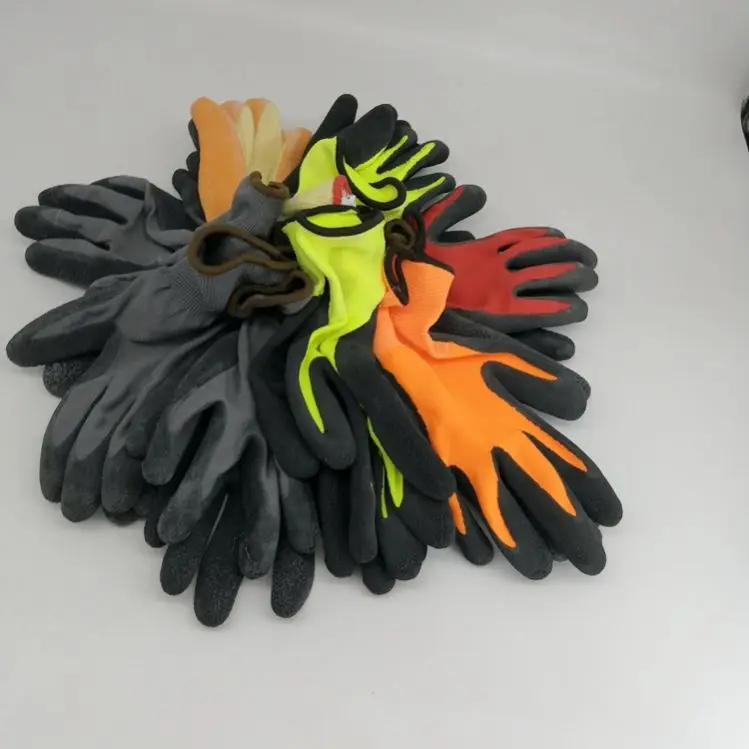 gray cotton gloves