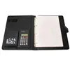 Top level manager file holders spiral binder real leather document folders