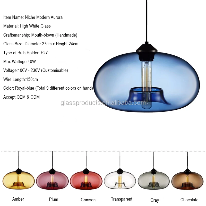 Custom Decorative Industrial Vintage Blown Colored Glass Pendant Ceiling Light Lamp Buy Glass Pendant Light Blown Glass Pendant Light Colored Glass