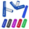Promotion fashion design advertising logo printed blue color plastic multi-function combination swivel brush comb mirror set