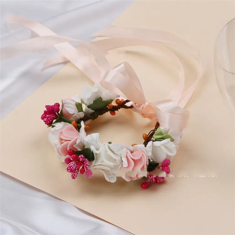 flower wrist band for wedding