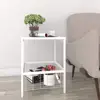 2-Tier Night Stand Coffee Table for Bedroom Living Room Modern Collection