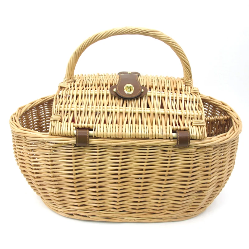 Fabric Wicker Plastic Picnic Basket With Handle For Fruit Buy Fabric