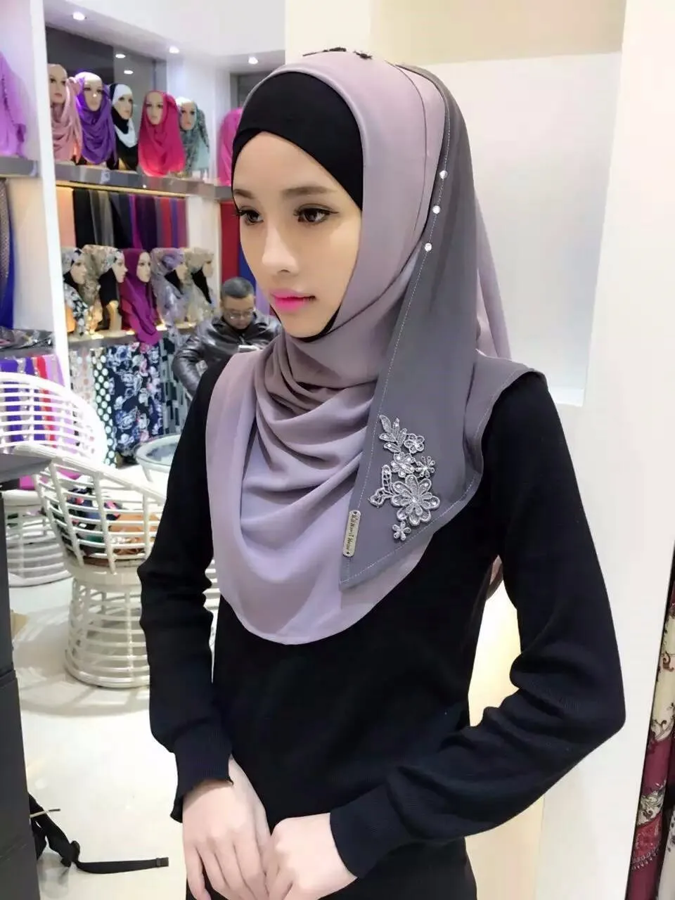 wholesale islamic style hot arab hijab many color in stock